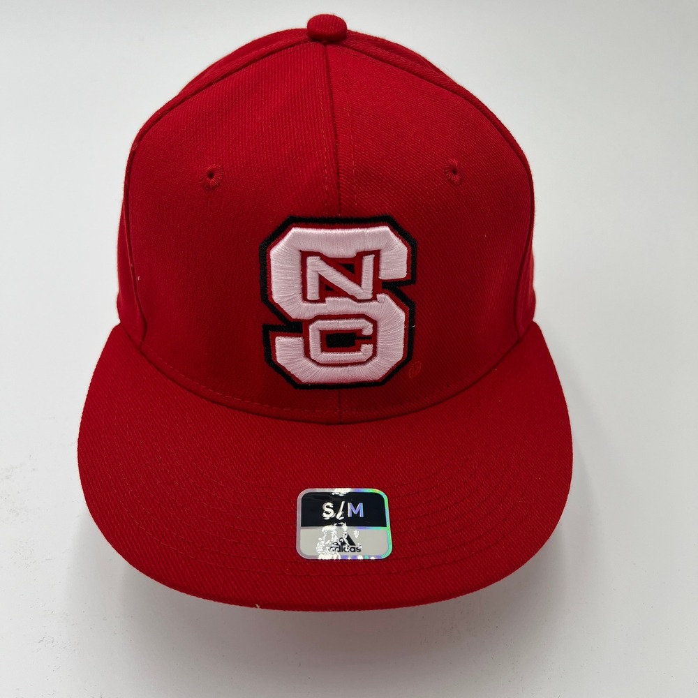 Adidas NC State‎ Wolfpack Red Snapback Baseball Cap Size S/M